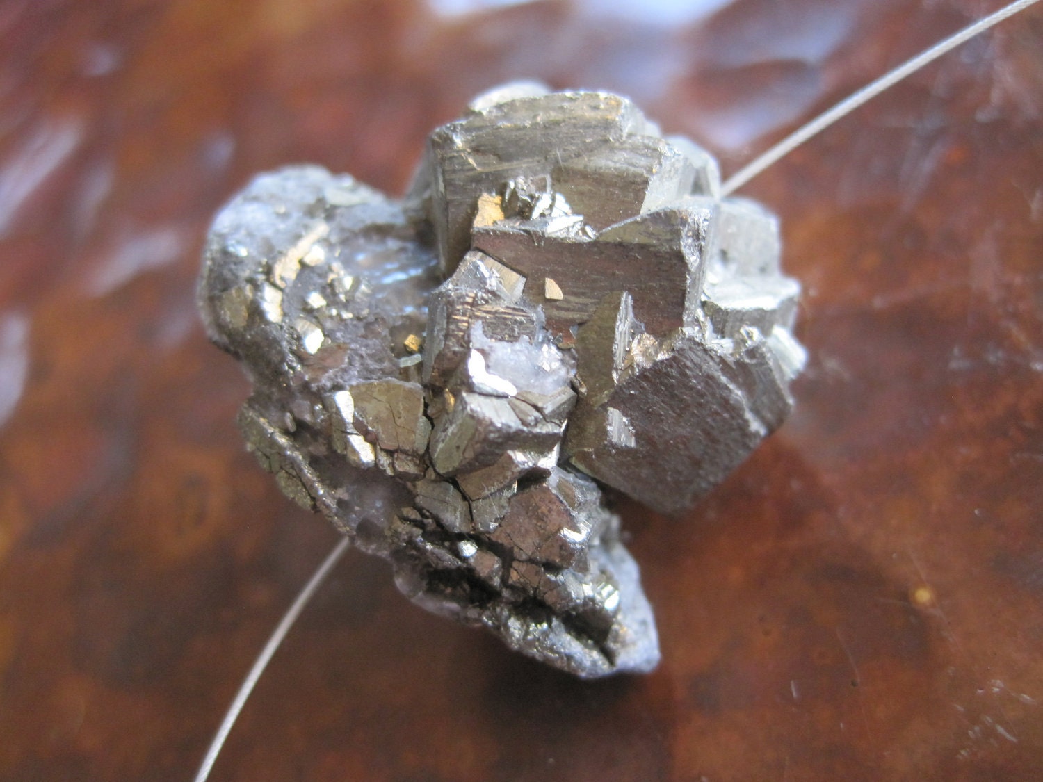 Rough Pyrite Drusy Bead Raw Natural Organic Matrix Fools Gold Mineral Drilled Destash Jewelry Making Supply