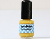 Mini Yellow glitter nail polish Lemonade