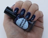Blue glitter jelly nail polish Right Eye Blue