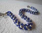 Ravenclaw Silver and Blue Skinny Spiral Bracelet