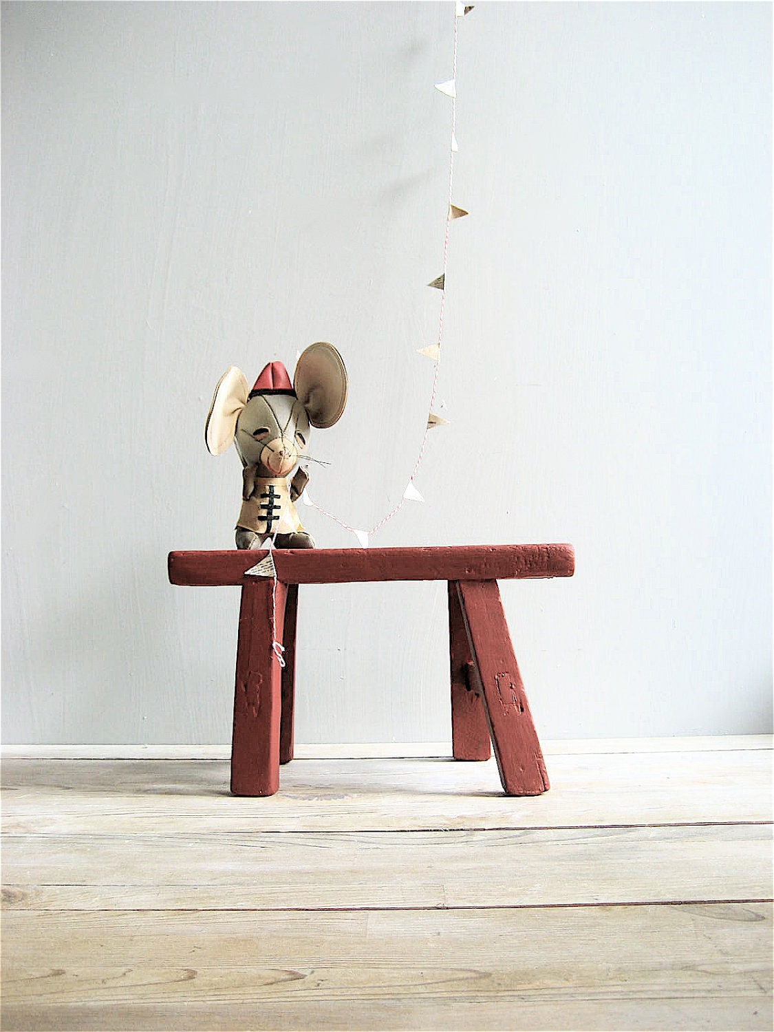ON SALE Vintage Petite Wooden Stool