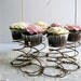 Vintage Metal Spring Repurposed Cupcake Stand