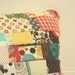 Mulberry Street - Scrappy Patchwork Throw Pillow Cover Quilted 16x16
