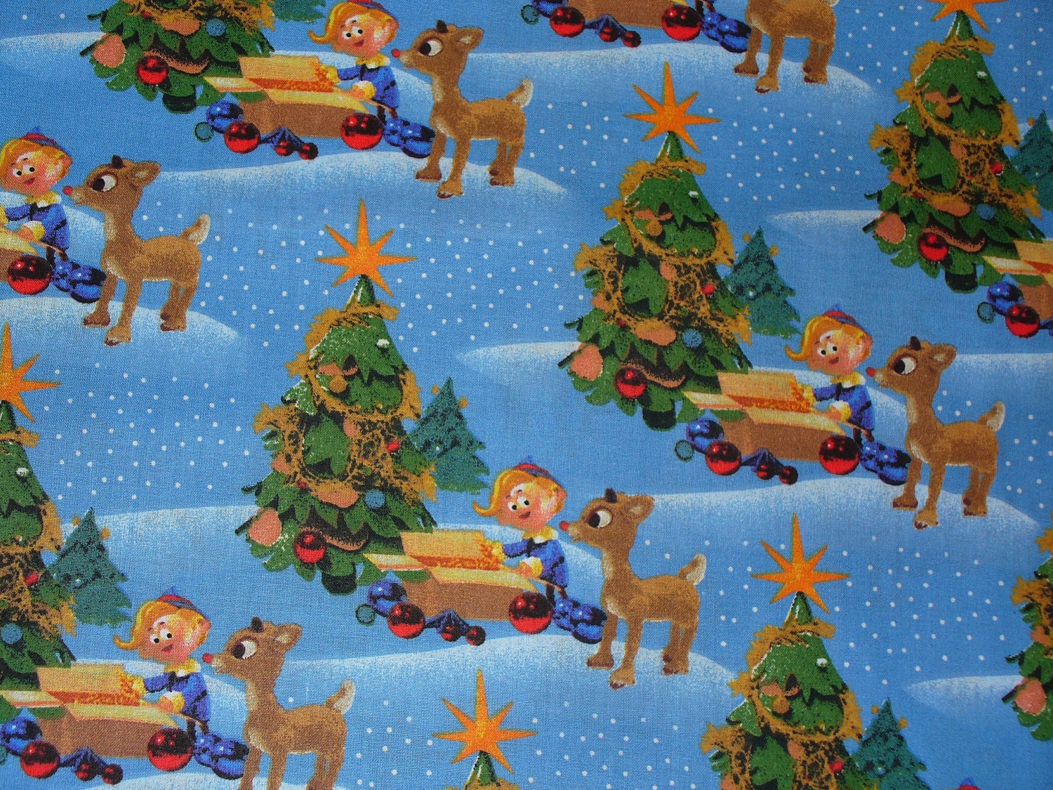 Rudolph The Red Nosed Reindeer Fabric / by trinketsintheattic