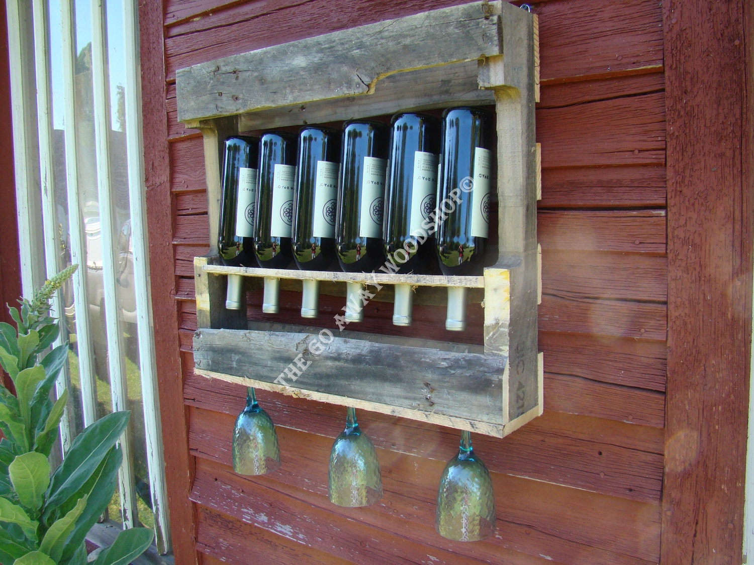 Recycled wine rack SMALL
