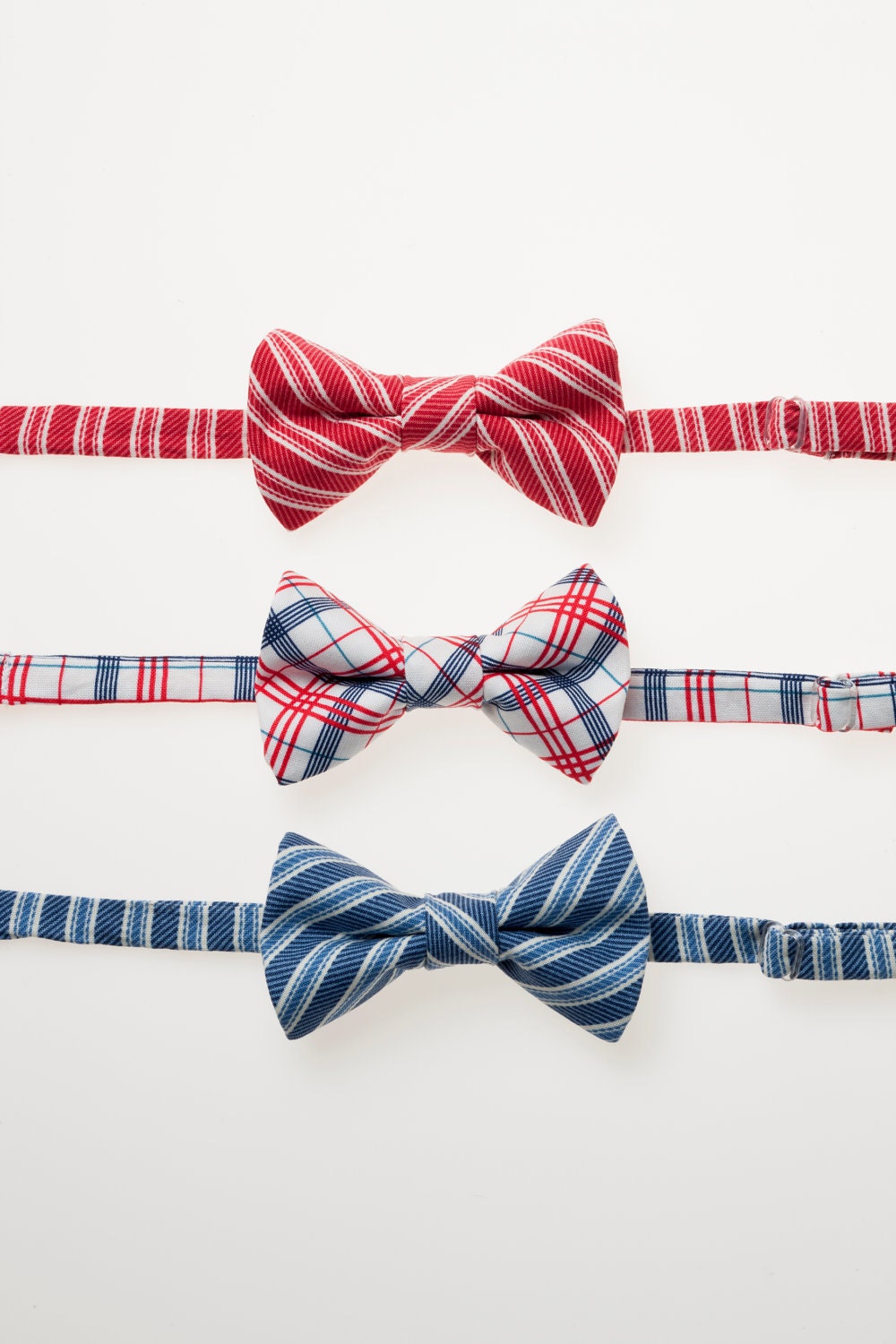 Little Boy Bowtie - Red, White, and Blue - Choose One