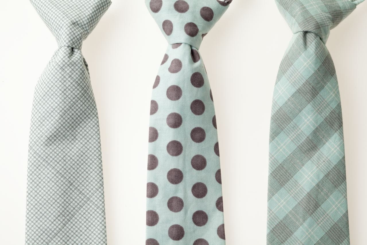 Boys Ties - Brown and Blue - Choose One