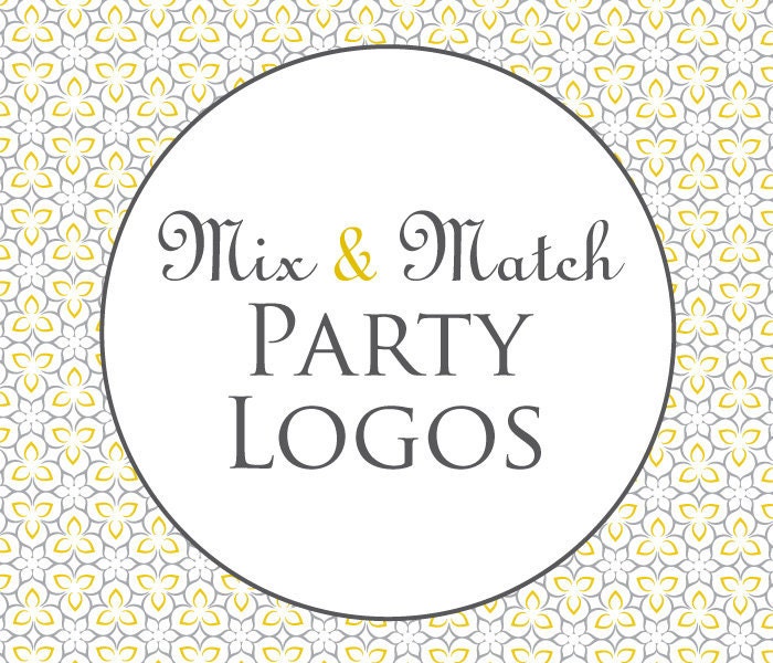 Printable Party Logos - Mix & Match Il_570xn
