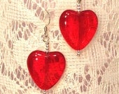 Heart of Glass silver earrings