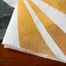 Linen Cocktail Napkins - Strobe in Ochre/Maize on Ivory Linen (set of 4)