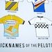 Cycling Art Infographic Print (Medium) - Nicknames of the Peleton (Size A3, 16.5" x 11.5")