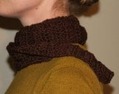 Crochet skinny scarf, Extra Long skinny scarf Spring Scarf Brown Skinny Scarf