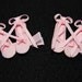 2 Ballerina Ballet Dance Slipper Hair Clip Barrette