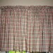1950's Retro Curtains Black and Candy Cotton Pink Plaid . Super Cute . Very Wide . 1 Pair