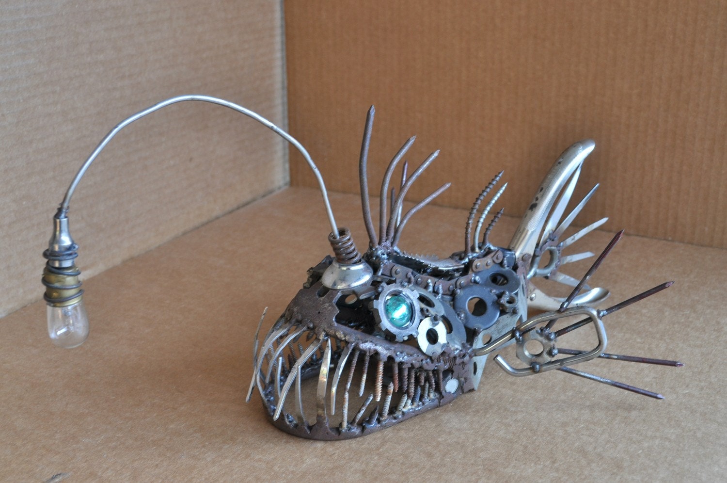 Metal Art - Angler Fish Sculpture