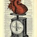 The Weight Of My Heart Upcycled Dictionary Art Vintage Book Print Recycled Vintage Dictionary Page Buy 2 Get 1 FREE