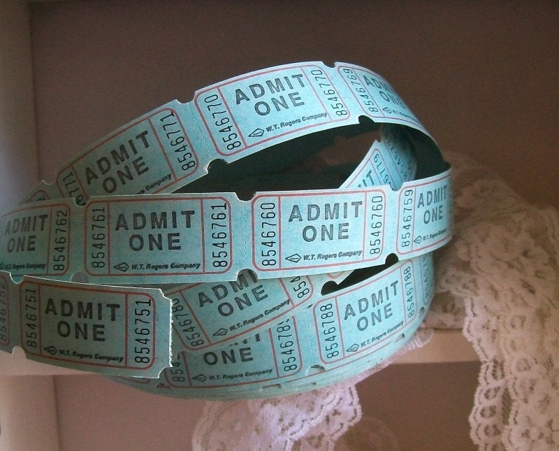 RESERVED FOR N... Admit One... 200 Admittance Tickets