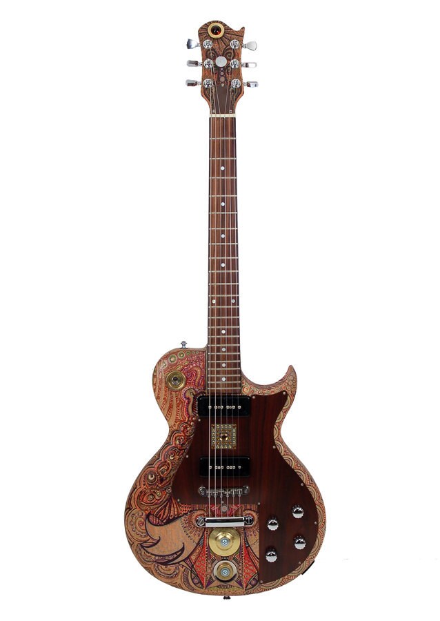 Electric Guitar "Flying on the Inside" - Modified Instrument , Altered Music Gear