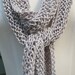 Cotton Skinny Scarf Silver Grey