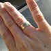 Anchor Ring- Silver Hammered Band Ring