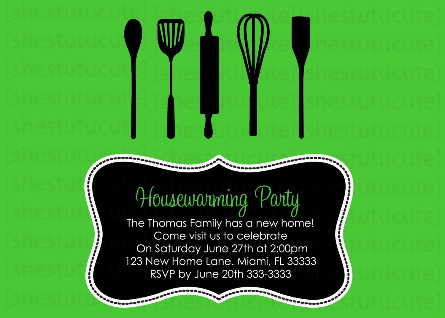 Housewarming Party Invitation Digital File YOU-PRINT Il_570xn