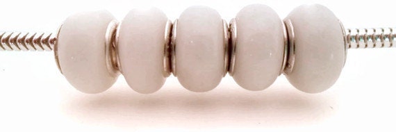 White European Style Large Hole Bead with a Sterling Silver Core