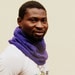 Men Scarf cowl Purple -  Knitted scarves - Block color tube scarf - unisex woman