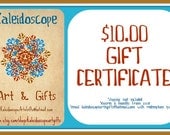 Gift Certificate-10.00