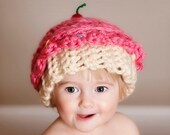 Cupcake hat-crocheted