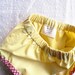 Sunshine yellow baby diaper cover, baby summer bloomer. Size 6-12 months.