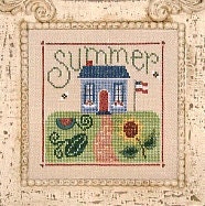 cross stitch pattern : Lizzie Kate Summer Sampler counted cross stitch diy