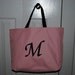Personalized Tote Bag Bridesmaid Gift Cheer Dance Monogrammed Purple Embroidered Baby Wedding