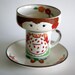 Vintage Child's Stacking Dish Set Plate Mug and Bowl