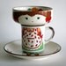 Vintage Child's Stacking Dish Set Plate Mug and Bowl