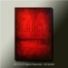 Modern Abstract Original PAINTING Textured Contemporary Fine Art by Idil Kamlik red & black art with heavy texture