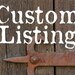 Custom Listing for HomespunSprout - Rustic Wood Shelf