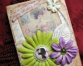 Victorian Ephemera Mother's Day Card - Shabby Chic Vintage Photo Collage