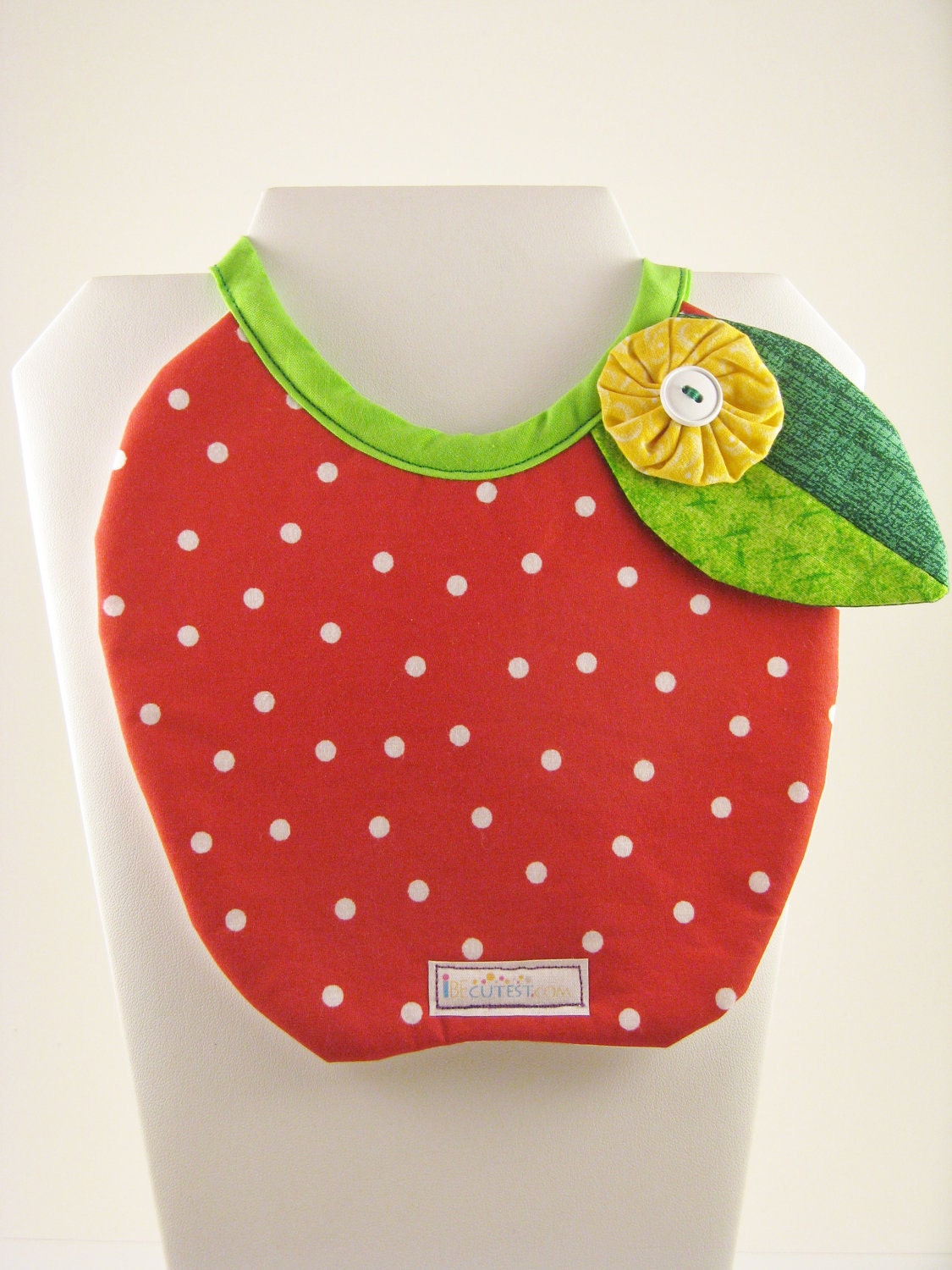 Red Delicious Apple Baby Bib