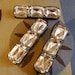Handmade Clear Stone Magnets Recycled and Upcycled Trio