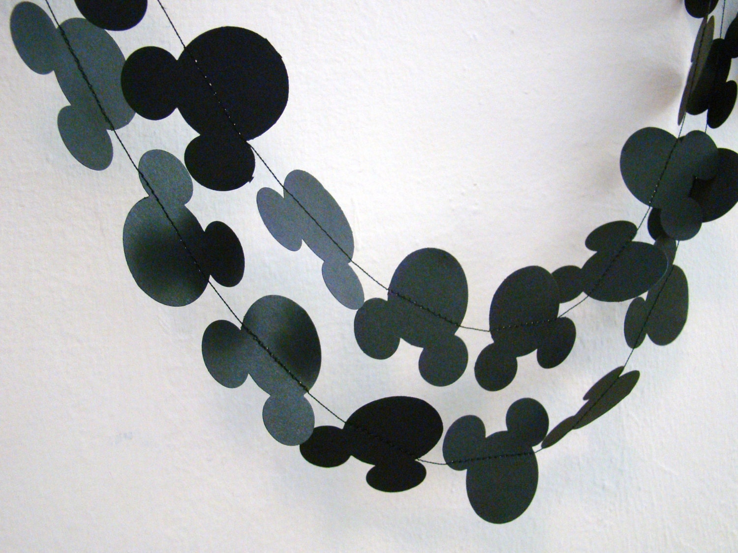 Mickey Mouse Cardstock Paper Birthday Shower Party Garland Banner Accessory 7'4" FREE SHIPPING