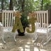 set of two 24 inch moss covered wedding monogram letters