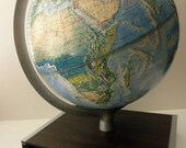 vintage Rand McNally World Portrait Globe- 12" relief globe