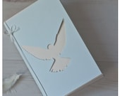 Dove - papercut greeting card - 4x6 inches