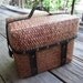 Woven picnic basket water proved- made from natural material
