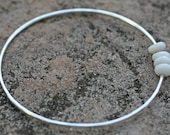 Handmade Shell Sterling Silver Bangle