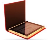 iPad4/iPad3/iPad2/iPad Flare Red and Black "Book Style" RooKCasE
