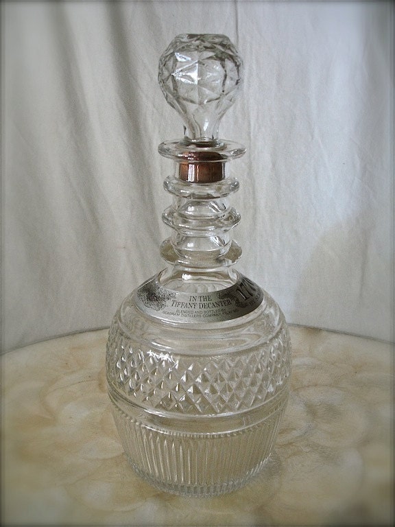Vintage Tiffany & Co. Crystal decanter by ThinkOldThinkNew on Etsy