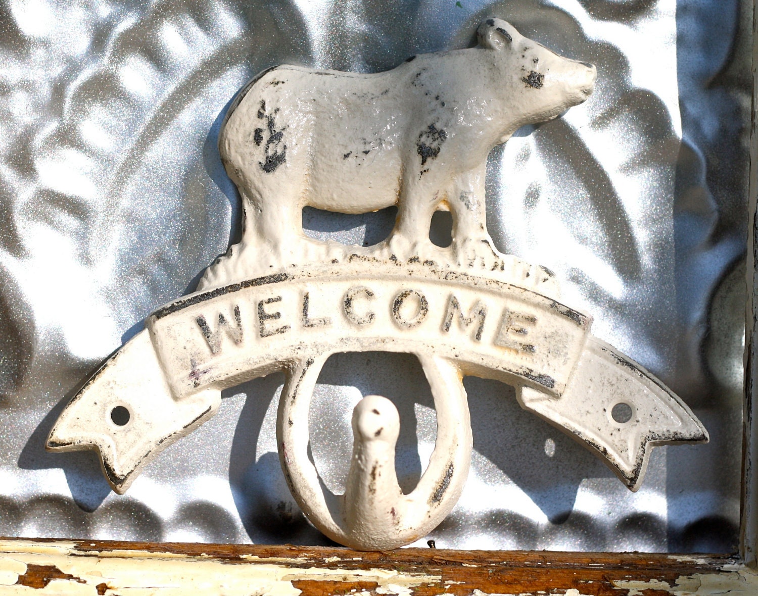 Sign Hook/ Wall Decor/ Metal Man by MichelleLisaTreasure