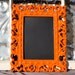Picture Frames Ornate Decorative Tangerine Orange 5 x 7