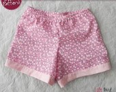 Simple 30 minutes Shorts for boy/girl- perfect project for beginners - 0 months to 8 years - PDF Pattern and Tutorial - easy sew